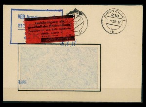 DDR ZKD Dienstbrief 1.8.1968 siehe Beschreibung (205658)