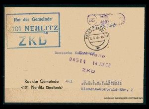 DDR ZKD Dienstbrief 1966 siehe Beschreibung (205903)