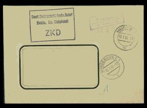 DDR ZKD Dienstbrief 1962 siehe Beschreibung (205909)