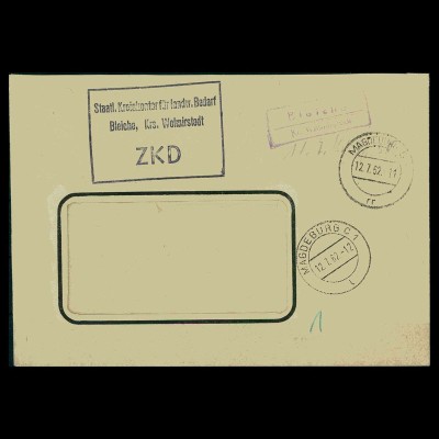 DDR ZKD Dienstbrief 1962 siehe Beschreibung (205909)