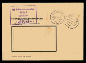 DDR ZKD Dienstbrief 1963 siehe Beschreibung (205958)