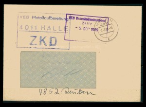 DDR ZKD Dienstbrief 1969 siehe Beschreibung (205976)