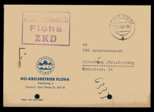 DDR ZKD Dienstbrief 1962 siehe Beschreibung (206012)