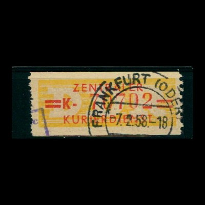 DDR ZKD 1958 Nr 17K I gestempelt (400924)