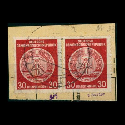 DDR DIENST 1957 Nr 38yA gestempelt (401256)