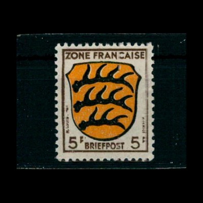 FRZ.ZONE 1945 Nr 3bw postfrisch (401279)
