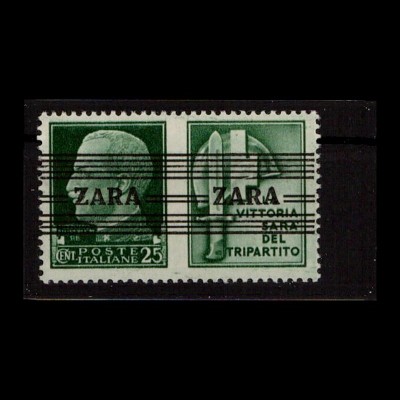BES. II. WK. ZARA 1943 Nr 35.4 II/III postfrisch (403714)