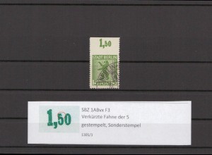 SBZ 1945 PLATTENFEHLER Nr 1ABvx F3 gestempelt (211251)