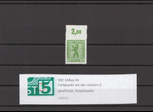 SBZ 1945 PLATTENFEHLER Nr 1ABux F4 postfrisch (211257)
