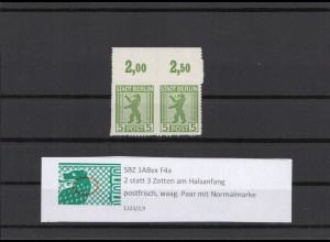 SBZ 1945 PLATTENFEHLER Nr 1ABvx F4a postfrisch (211266)