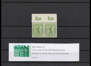 SBZ 1945 PLATTENFEHLER Nr 1ABvx F6 postfrisch (211291)