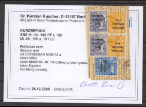 SBZ 1948 Nr 196 PF I gestempelt (212357)