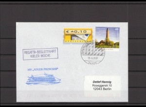 SCHIFFSPOST - 2007 Echt gelaufener Schiffspost- Brief (212743)