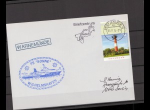 SCHIFFSPOST - 2014 Echt gelaufener Schiffspost- Brief (212816)