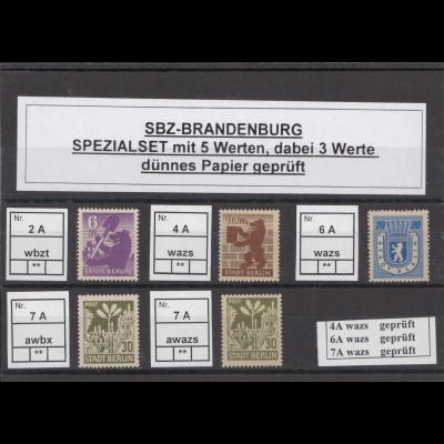 SBZ 1945 Kleines Lot postfrisch (213210)