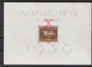 DEUTSCHES REICH 1937 Bl.10 postfrisch (213617)