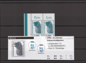 BERLIN 1990 PLATTENFEHLER Nr 963 f12 postfrisch (213743)