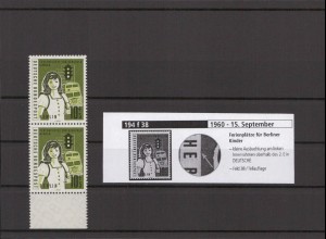 BERLIN 1960 PLATTENFEHLER Nr 194 f38 postfrisch (213782)