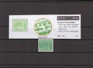 BERLIN 1949 PLATTENFEHLER Nr 56 IX postfrisch (213803)