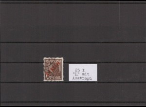 BERLIN 1949 PLATTENFEHLER Nr 25 AF I gestempelt (213816)