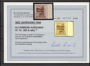 SBZ 1948 Nr 203bwbz postfrisch (213946)