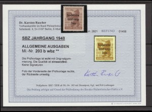SBZ 1948 Nr 203Ab wbz postfrisch (213949)
