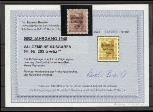 SBZ 1948 Nr 203bwbz postfrisch (213950)