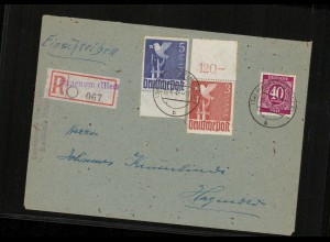 SBZ Zehnfachfrankatur-Brief mit u.a. Nr 962 gestempelt (213996).
