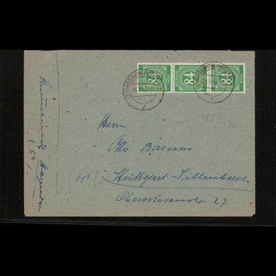 SBZ Zehnfachfrankatur-Brief mit u.a. Nr 936 gestempelt (214015)