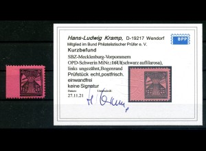 SBZ 1945 Nr 16 Ul postfrisch (215740)