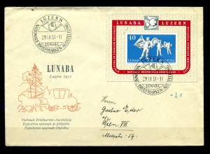 SCHWEIZ 1951 Bl.14 Ersttagsbrief (217075)