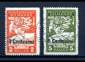 FELDPOST ITALIEN 1918 Nr 24-25 gestempelt (217595)