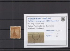 SBZ 1945 PLATTENFEHLER Nr 92AXv F56 postfrisch (218307)