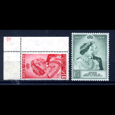 SHIHR AND MUKALLA 1949 Nr 14-15 ungebraucht (219992)