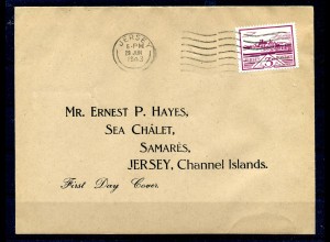 II. WK. JERSEY 1943 Nr 8 Brief (220329)