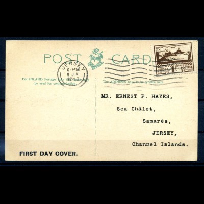 II. WK. JERSEY 1943 Nr 5 Brief (220332)