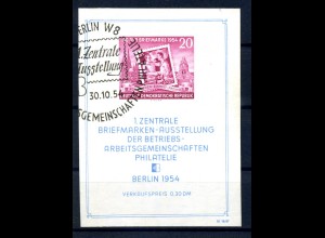 DDR 1954 Bl.10 gestempelt (220581)