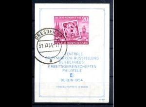 DDR 1954 Bl.10 gestempelt (220583)
