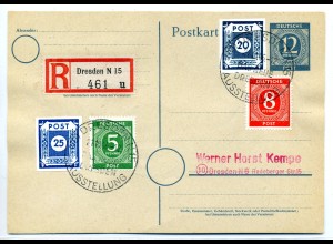 SBZ 1945 Nr 48Ac Postkarte (220832)