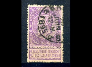 BELGIEN 1883 Nr 59 gestempelt (221078)