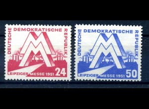 DDR 1951 Nr 282-283 postfrisch (221122)