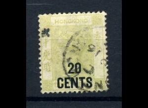 HONGKONG 1891 Nr 48II gestempelt (221938)