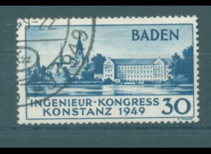 FRZ.ZONE BADEN 1949 Nr 46I gestempelt (222312)