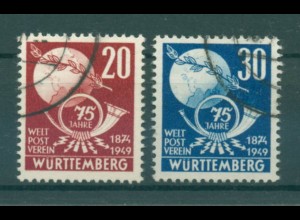 FRZ.ZONE WUERTTEMBERG 1949 Nr 51-52 gestempelt (222365)