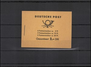 DDR 1957 MH 3b1 postfrisch (222587)