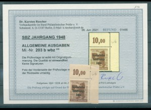 SBZ 1948 Nr 203bwbz postfrisch (223502)