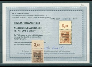 SBZ 1948 Nr 203bwbz postfrisch (223503)