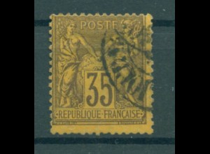 FRANKREICH 1877 Nr 75 gestempelt (223673)