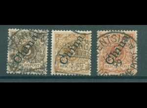 DP CHINA 1898 Nr 1IIa-c gestempelt (223875)