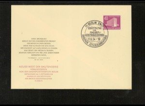 BERLIN 1954 Nr 122 Ersttagsbrief (226543)